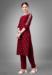 Picture of Statuesque Cotton Maroon Readymade Salwar Kameez