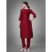 Picture of Statuesque Cotton Maroon Readymade Salwar Kameez