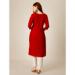 Picture of Good Looking Cotton Dark Red Kurtis & Tunic