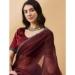 Picture of Splendid Organza Saddle Brown Saree