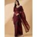 Picture of Splendid Organza Saddle Brown Saree