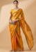 Picture of Charming Organza Golden Rod Saree