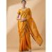 Picture of Charming Organza Golden Rod Saree