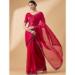 Picture of Good Looking Organza Maroon Saree