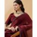 Picture of Taking Organza Saddle Brown Saree