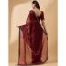 Picture of Taking Organza Saddle Brown Saree