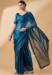 Picture of Bewitching Organza Midnight Blue Saree