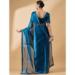 Picture of Bewitching Organza Midnight Blue Saree