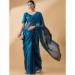 Picture of Bewitching Organza Midnight Blue Saree