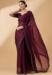 Picture of Fine Organza Dark Magenta Saree