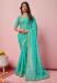 Picture of Sightly Georgette Medium Turquoise Saree