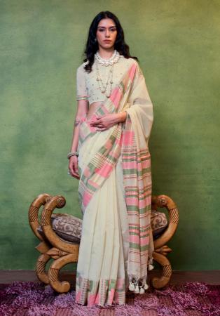 Picture of Stunning Cotton Rosy Brown Saree
