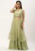 Picture of Georgette & Net & Silk Dark Khaki Readymade Lehenga Choli