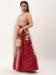 Picture of Georgette & Silk Indian Red Readymade Lehenga Choli