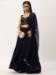 Picture of Georgette & Silk Navy Blue Readymade Lehenga Choli