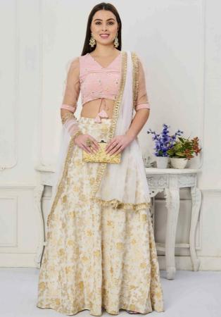 Picture of Georgette & Silk Azure Readymade Lehenga Choli