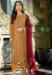 Picture of Georgette Chocolate Straight Cut Salwar Kameez