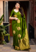 Picture of Beautiful Silk Olive Saree