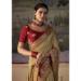 Picture of Delightful Silk Rosy Brown Saree