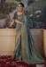 Picture of Well Formed Silk Dark Slate Grey Saree