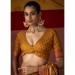 Picture of Amazing Silk Dark Golden Rod Saree