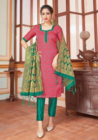 Picture of Charming Silk Pink Readymade Salwar Kameez