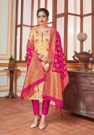 Picture of Admirable Silk Burly Wood Readymade Salwar Kameez