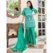 Picture of Delightful Cotton Dark Cyan Readymade Salwar Kameez