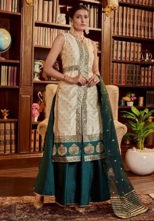 Picture of Bewitching Cotton Beige Readymade Salwar Kameez