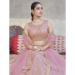 Picture of Well Formed Net Pink Lehenga Choli