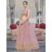 Picture of Well Formed Net Pink Lehenga Choli