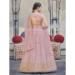 Picture of Well Formed Net Pink Lehenga Choli