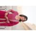 Picture of Well Formed Georgette Medium Violet Red Readymade Gown