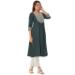 Picture of Gorgeous Rayon Dark Slate Grey Kurtis & Tunic