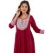 Picture of Graceful Rayon Dark Red Kurtis & Tunic