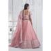 Picture of Taking Net & Organza Rosy Brown Lehenga Choli