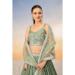 Picture of Taking Georgette Dark Sea Green Lehenga Choli