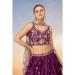 Picture of Nice Georgette Maroon Lehenga Choli