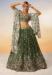 Picture of Ideal Georgette Dark Olive Green Lehenga Choli