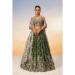 Picture of Ideal Georgette Dark Olive Green Lehenga Choli