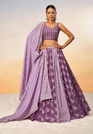 Picture of Delightful Georgette Thistle Lehenga Choli