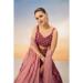 Picture of Marvelous Georgette Dark Salmon Lehenga Choli