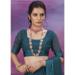 Picture of Ravishing Chiffon Teal Saree