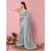 Picture of Excellent Georgette Light Slate Grey Saree