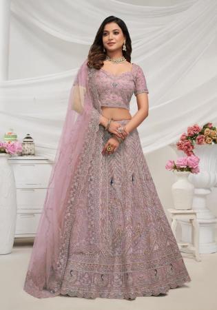 Picture of Amazing Net Plum Lehenga Choli