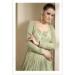 Picture of Statuesque Chiffon Dark Sea Green Party Wear Gown