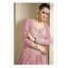 Picture of Beauteous Chiffon Rosy Brown Party Wear Gown