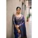 Picture of Pleasing Silk Navy Blue Saree