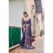 Picture of Pleasing Silk Navy Blue Saree