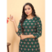 Picture of Sightly Cotton & Silk Dark Khaki Kurtis And Tunic